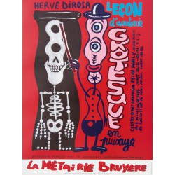 La leçon d'anatomie grotesque affiche de Hervé Di Rosa 