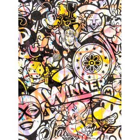 WINNER HMP 16/16 lithographie rehaussée de Speedy Graphito