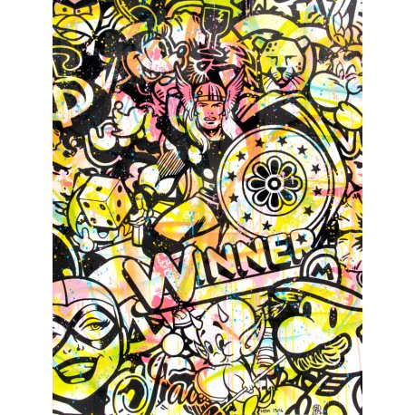 WINNER HMP 13/16 lithographie originale de Speedy Graphito