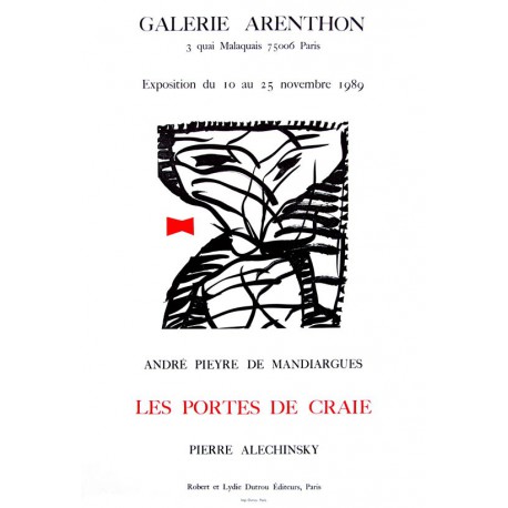 "Les portes de Craies" à la galerie Arenthon - Affiche Pierre Alechinsky