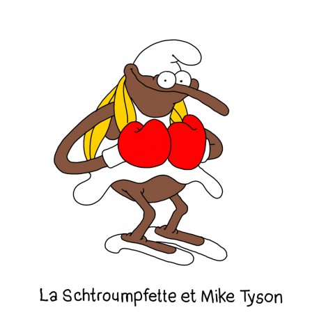 MARIE-CHRIS / La Schtroumpfette et Mike Tyson