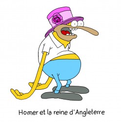 MARIE-CHRIS / Homer y la Reina de Inglaterra