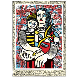 WOMAN AND CHILD by Speedy Graphito