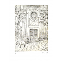 Nicolas de Crécy / DOG OF ROME I with Background