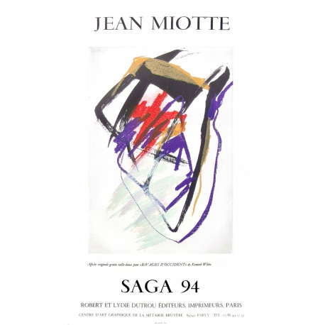 AFFICHE MIOTTE - Gravure