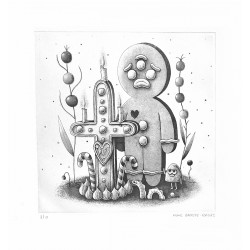 Nicolas Barrome Forgues / / La fin de l'adolescence / Gravure noire