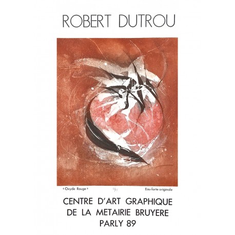 Robert Dutrou / Engraved poster