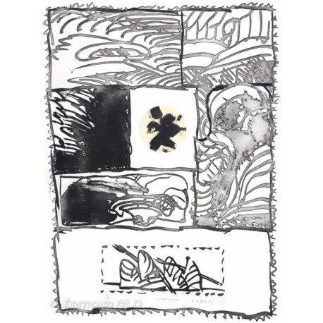 Pierre Alechinsky / L'eau grise