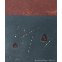 Carré noir et rouge gravure de Leopoldo Nóvoa